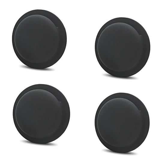 Compatible Soft Silicone Apple AirTag Case Adhesive Case for Apple Air Tag Holder StickerProtective Air Tag Case Apple Airtag for Kids Case for Apple AirTag for Dogs Collar 4 Pack[4 Black]